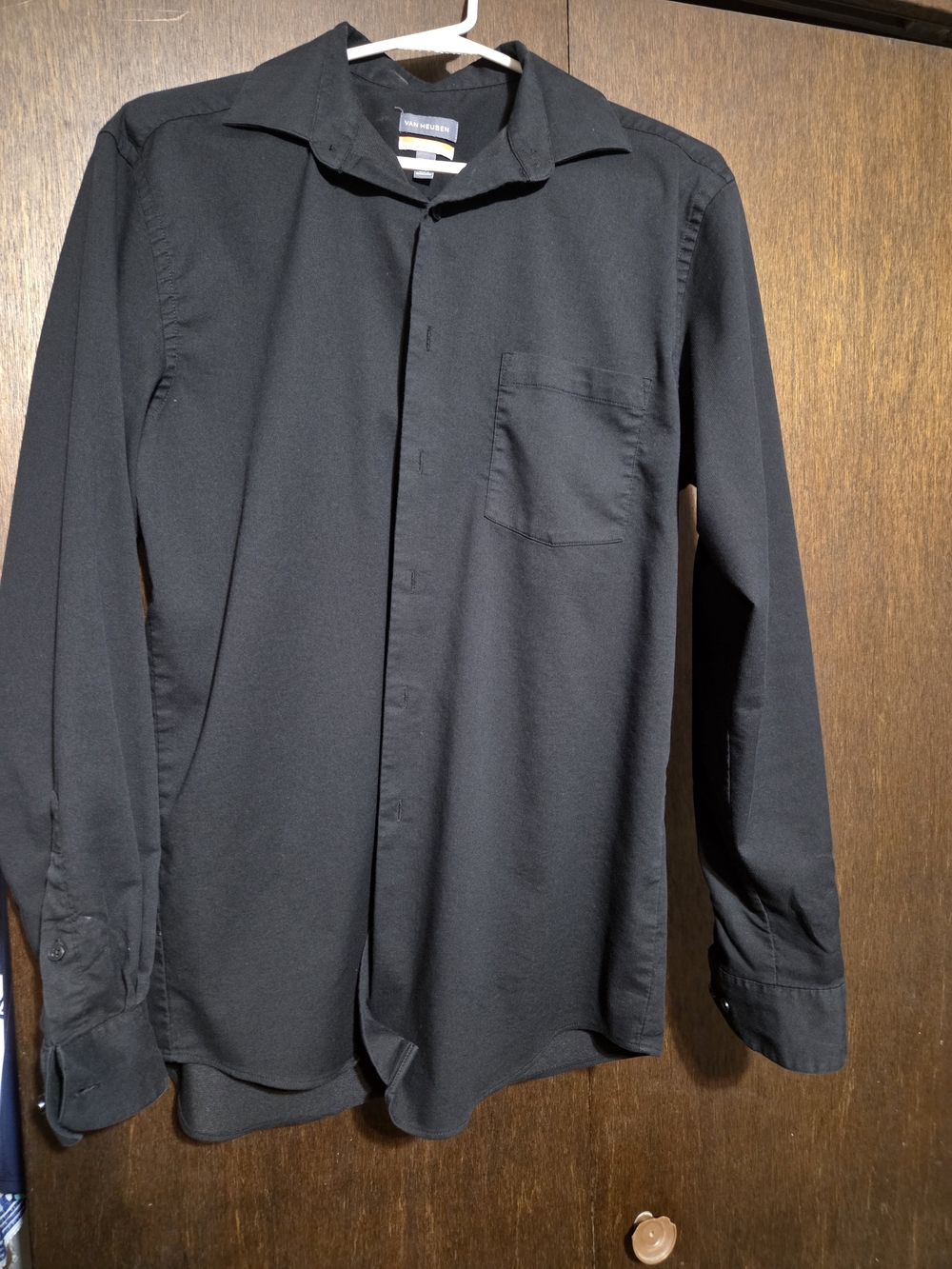 Van Heusen Black Lightweight Long-Sleeve Shirt Jacket